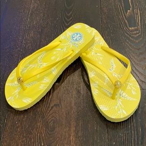 Tory Burch Sun Ray Flip Flop Yellow